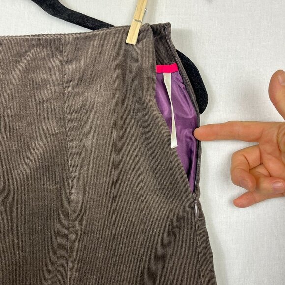 Boden Corduroy A-line Midi Skirt Womens 4 Cottage Prairie Modest Academia Indie - Picture 3 of 11